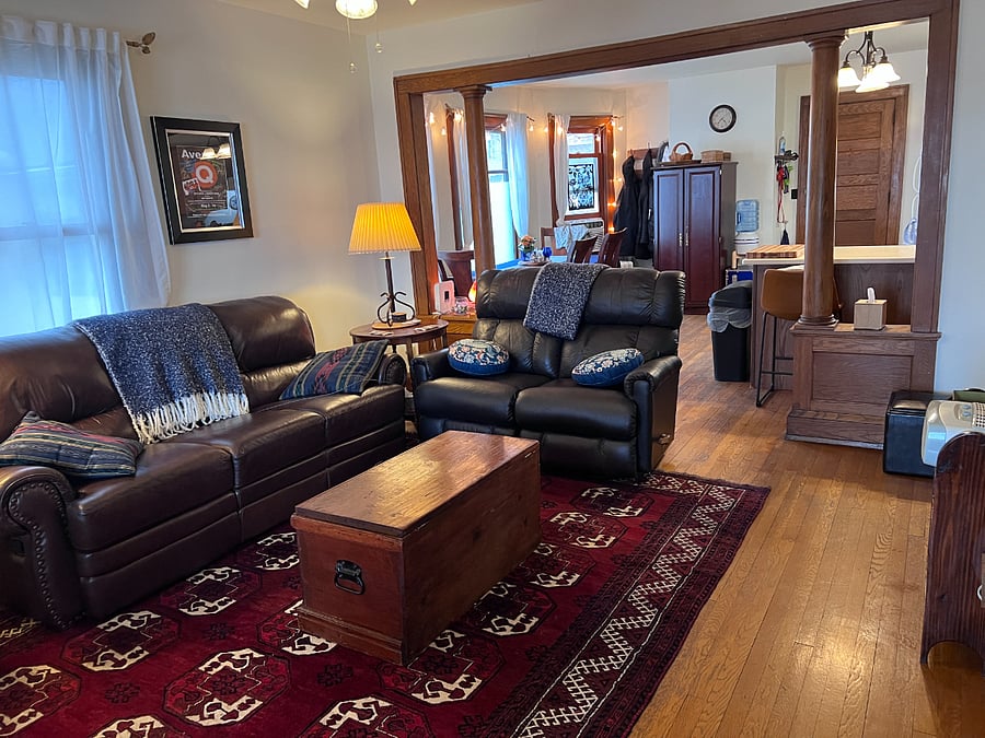 Living Room with multiple recliners.