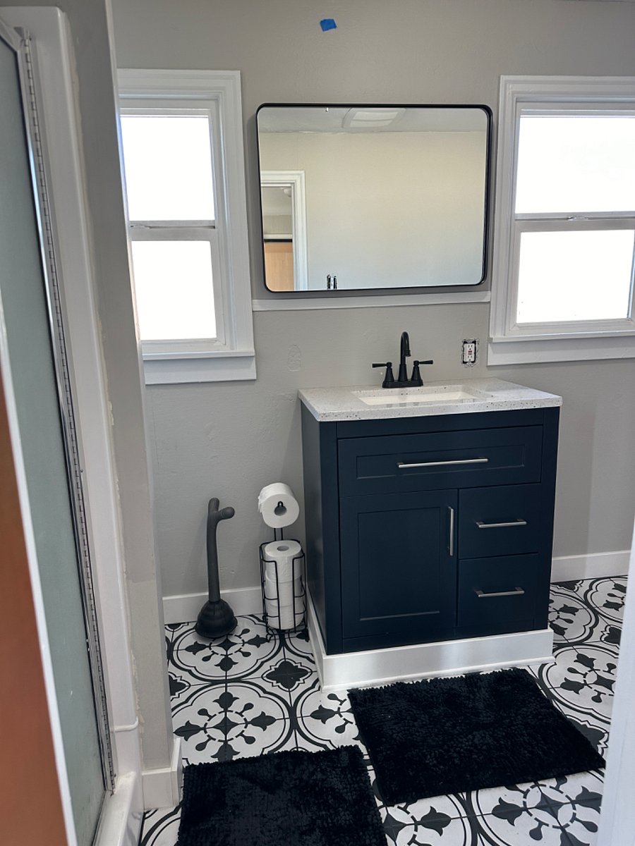 3/4 Bath Shared with one other room on second floor