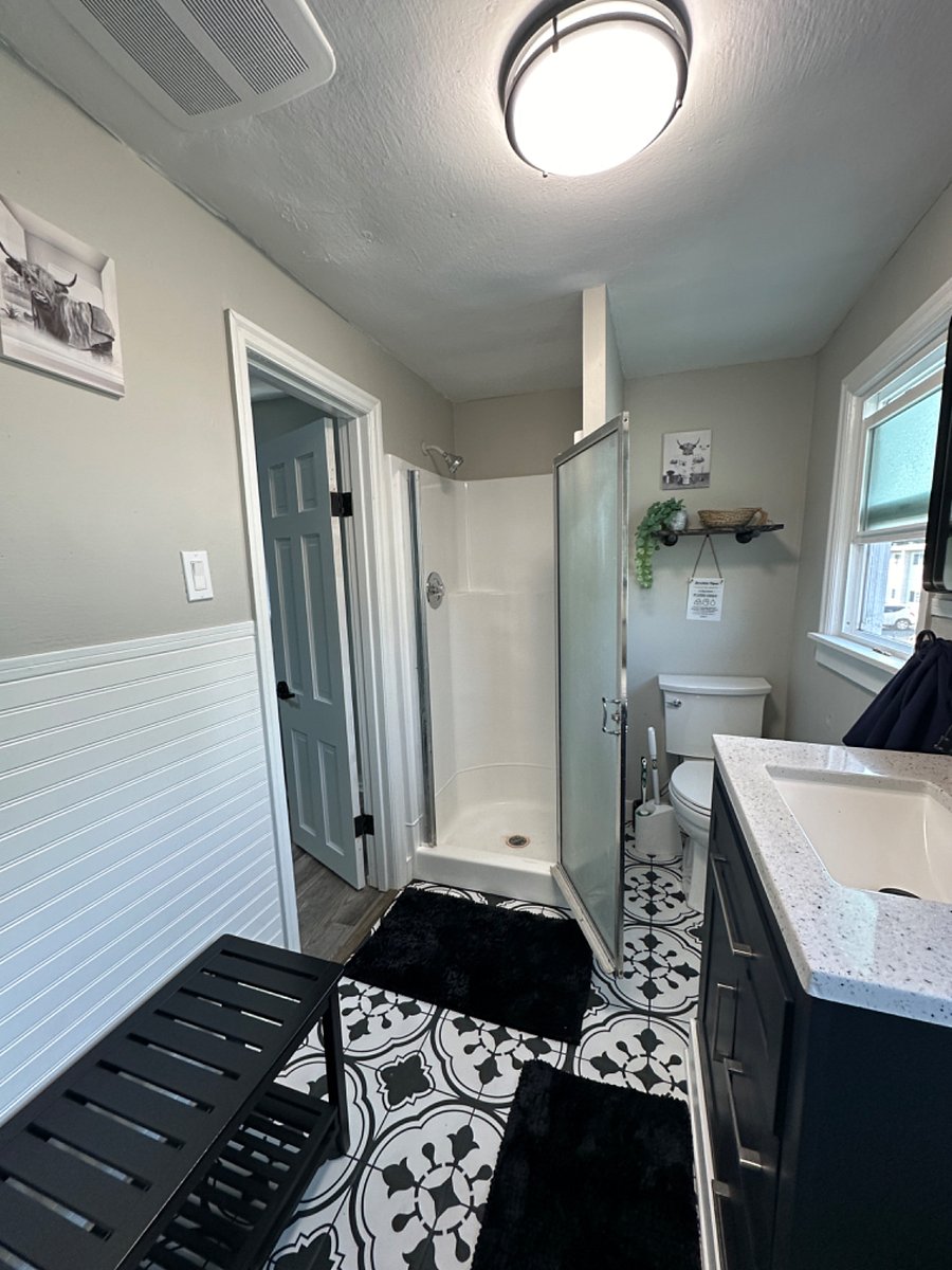 3/4 Bath Shared with one other room on second floor