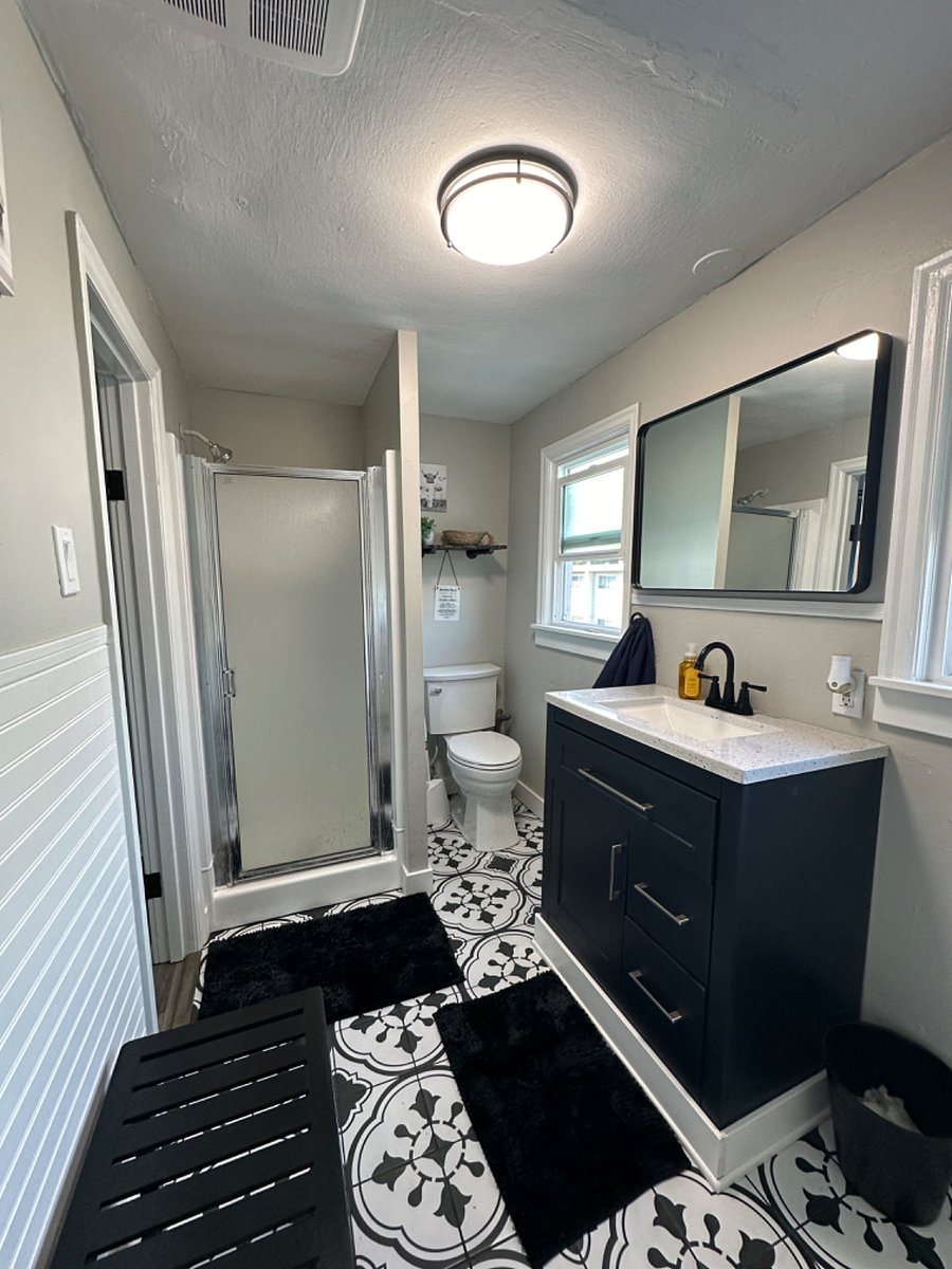 3/4 Bath Shared with one other room on second floor
