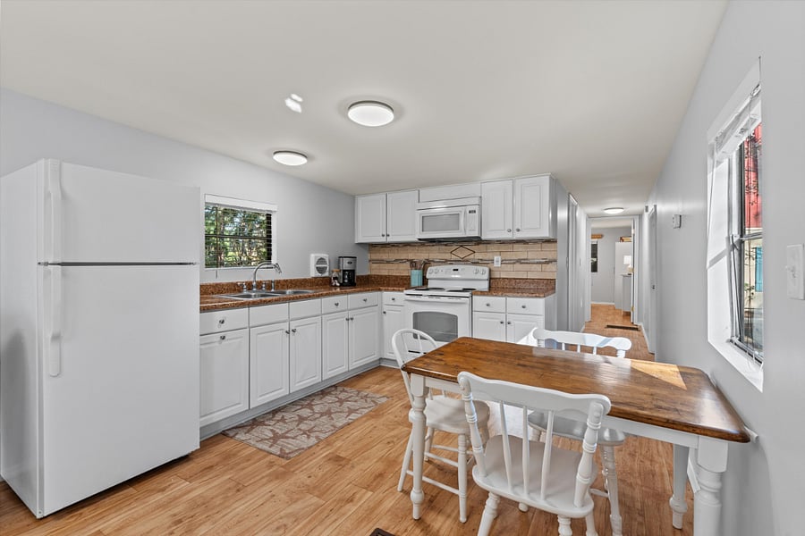 Kitchen and dining area