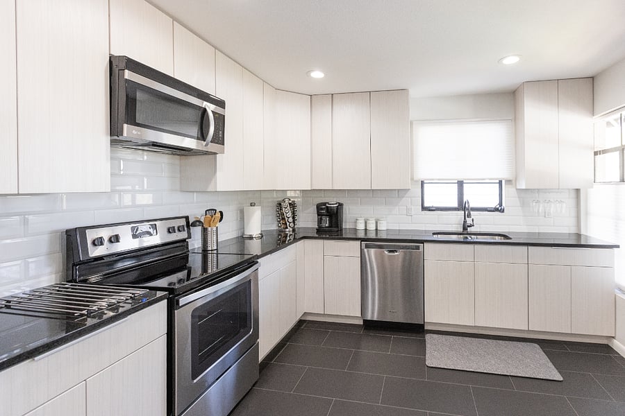 Fully stocked kitchen 