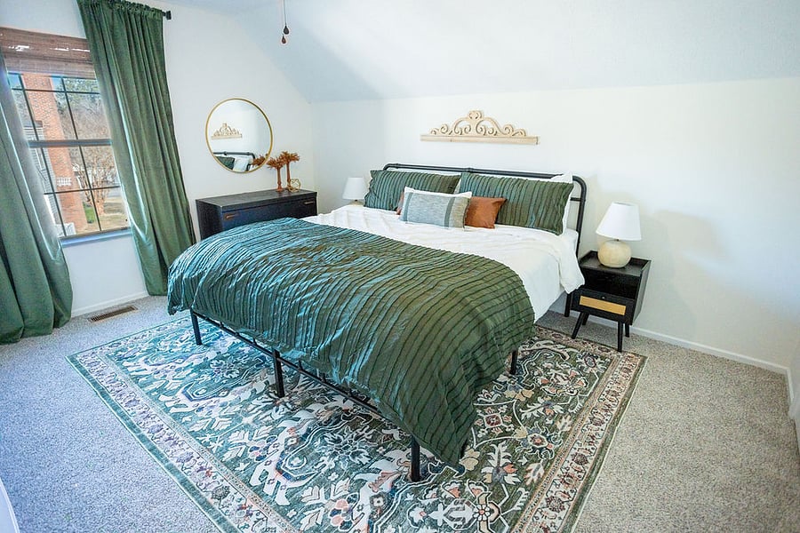 King Sized Bed in Primary Bedroom