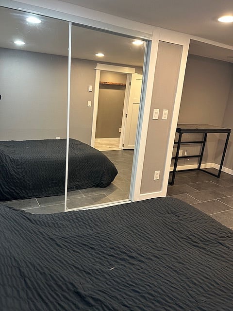 Bedroom 2 w/ closet & desk computer niche