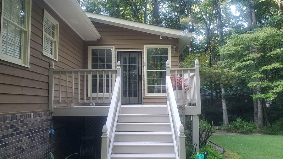 Deck off Sunroom