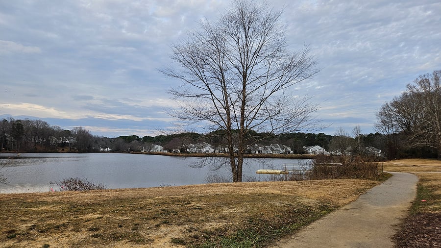 The lake near the property.