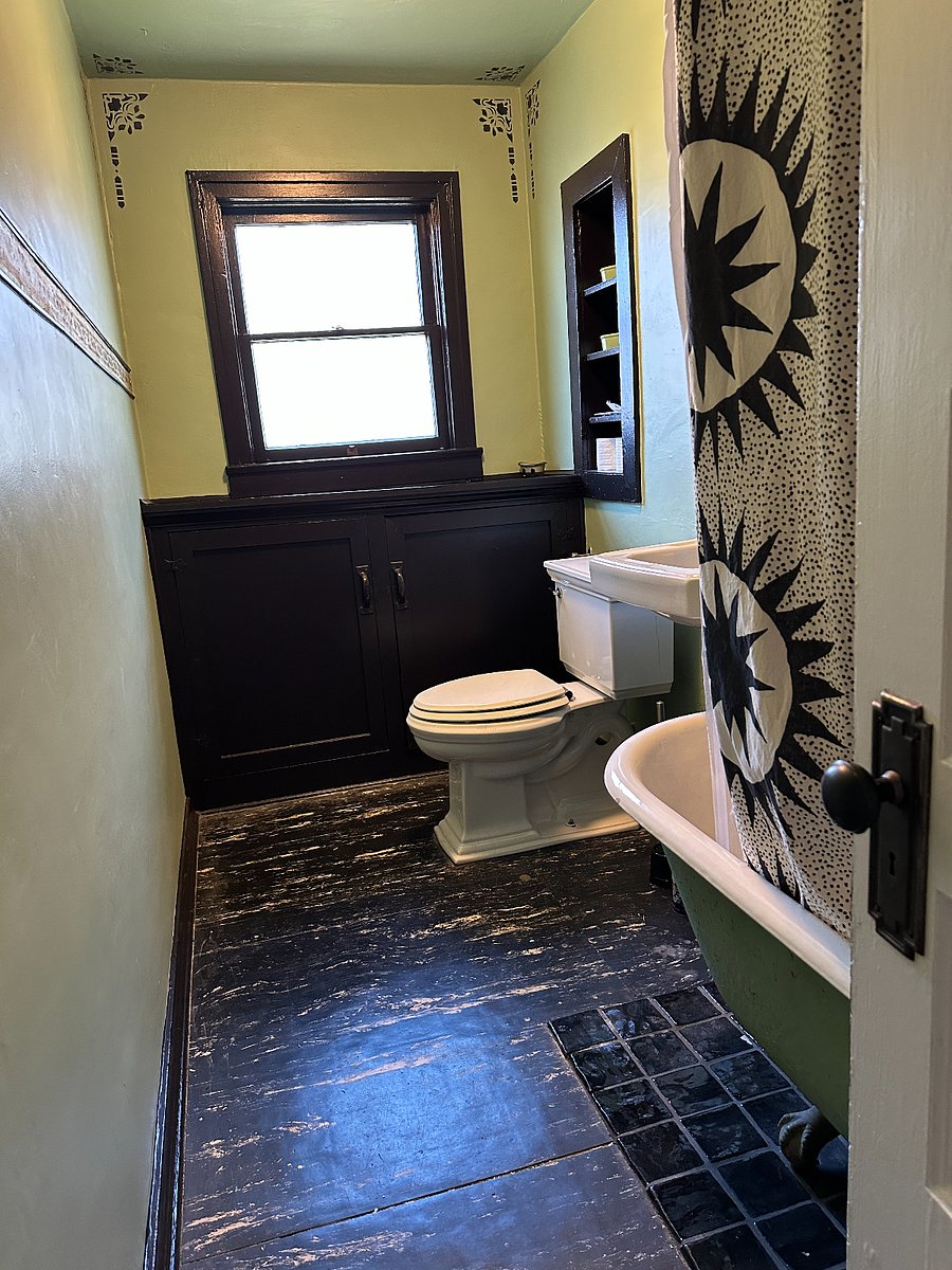 Bathroom with Claw Foot Tub and Shower