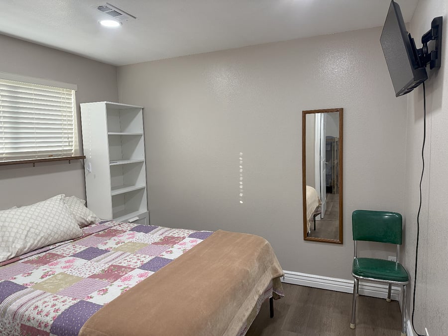 Bedroom 2 with Queen Bed & Smart TV