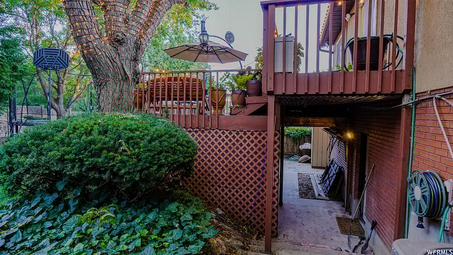 Backyard Space Under Deck and Beyond