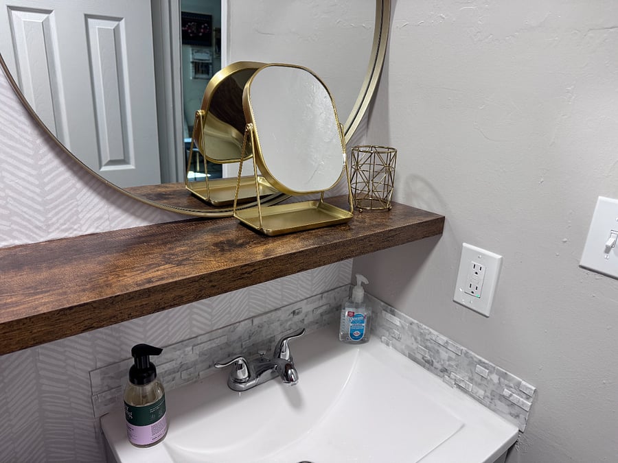 The bathroom is designed with you in mind. Functional & aesthetic.