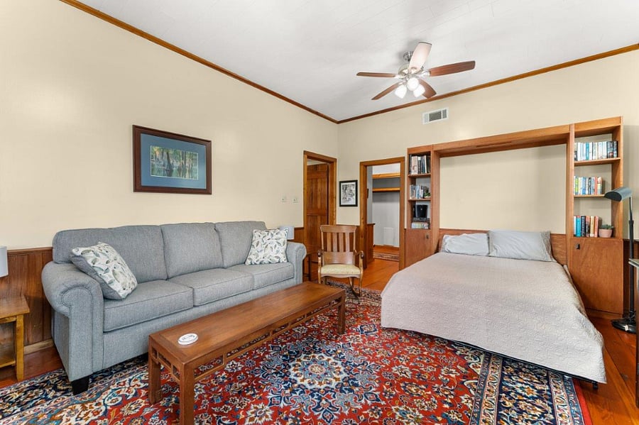 Den with Murphy bed for guests