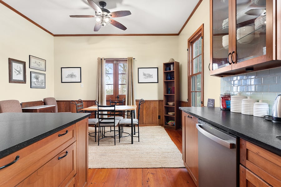 Kitchen with dining area