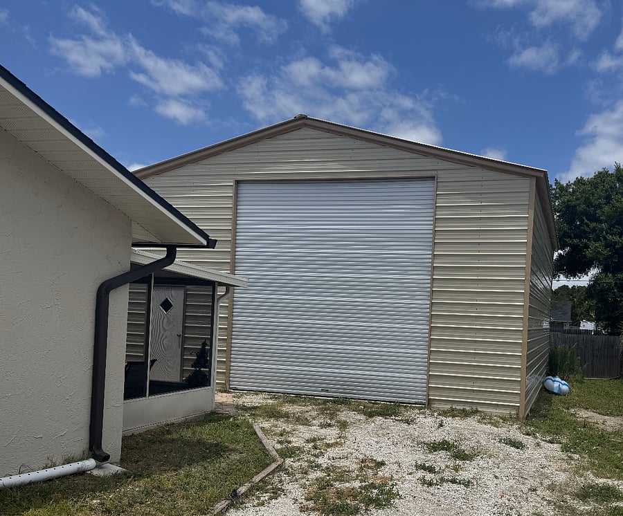 large shop on property for owner's storage
