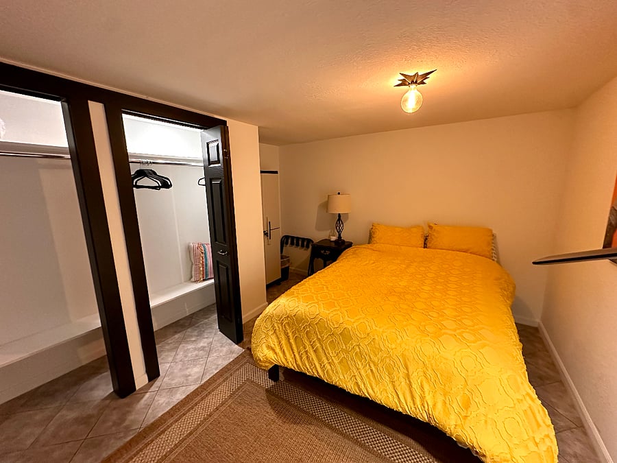 roomy second bedroom ,with large closet