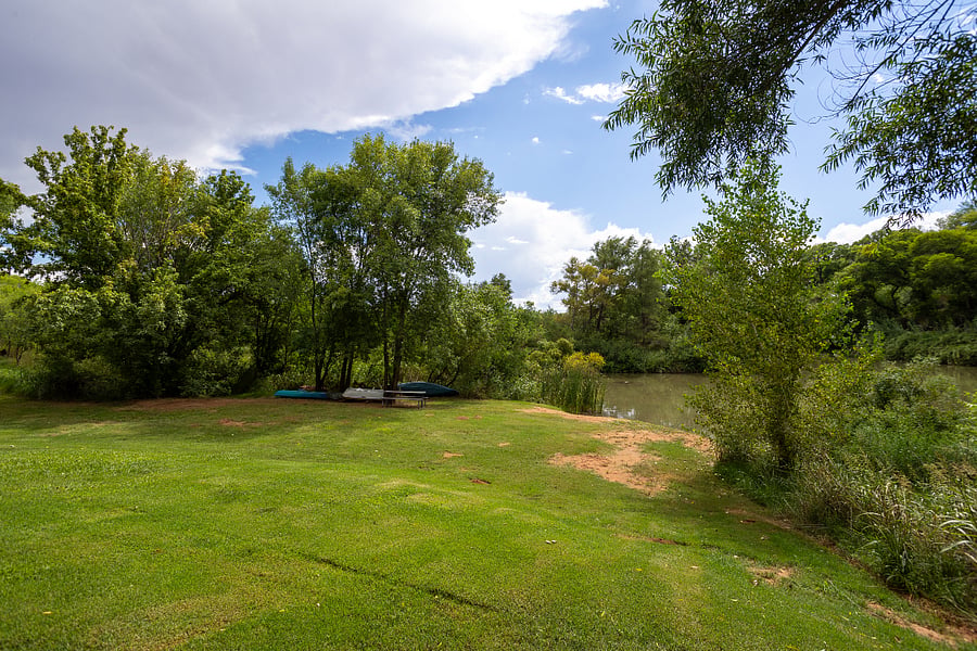 Relax on the sandy beach creek side or grab the Kayak and hop in the creek. 