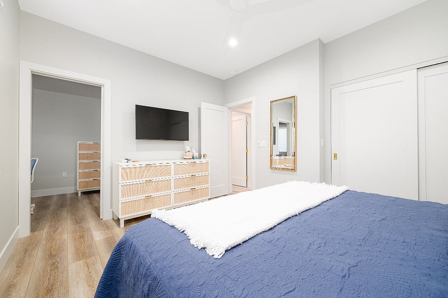 Bedroom with attached Office - Pocket Door