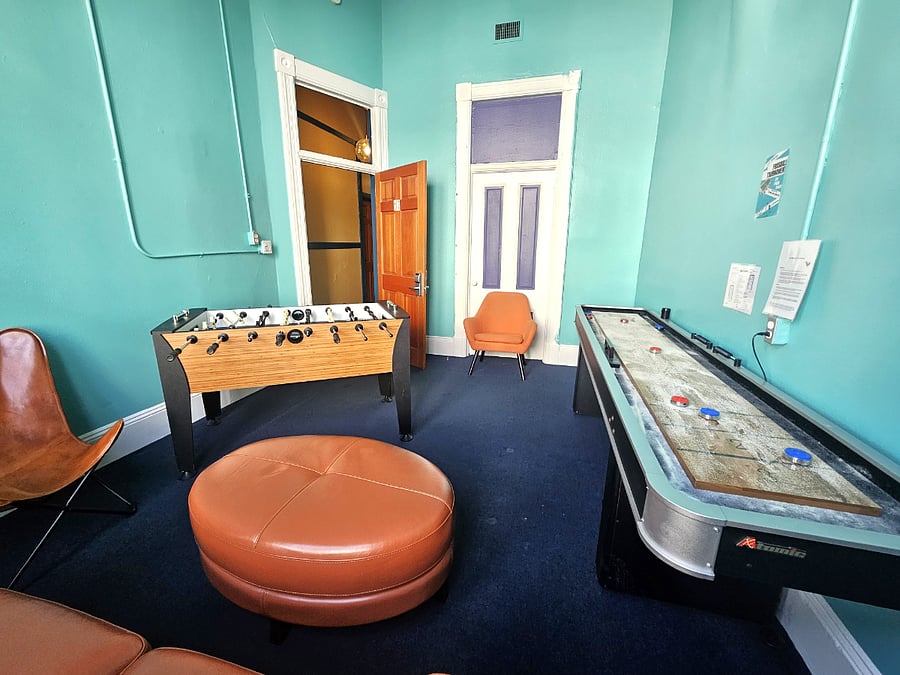 Just added in February 2025 this is quickly becoming a popular spot for guests to gather and challenge each other to foozball or shuffleboard.
