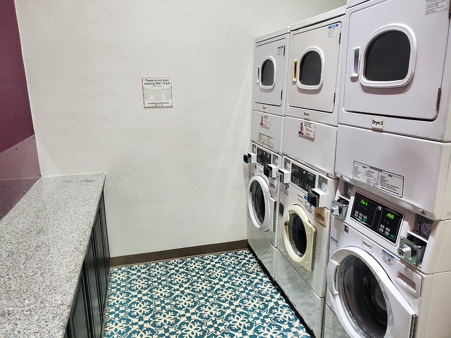 Our laundry is open to guests from 3 pm to 10 pm.