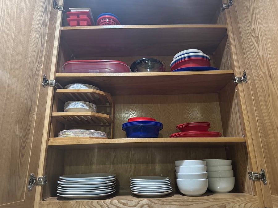 Kitchen Essentials (view 1): Ceramic Dinnerware, Plastic dinnerware, leftover food storage, paperware