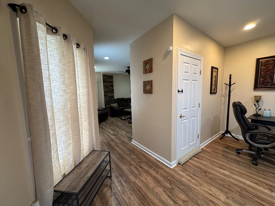 Hallway to living room