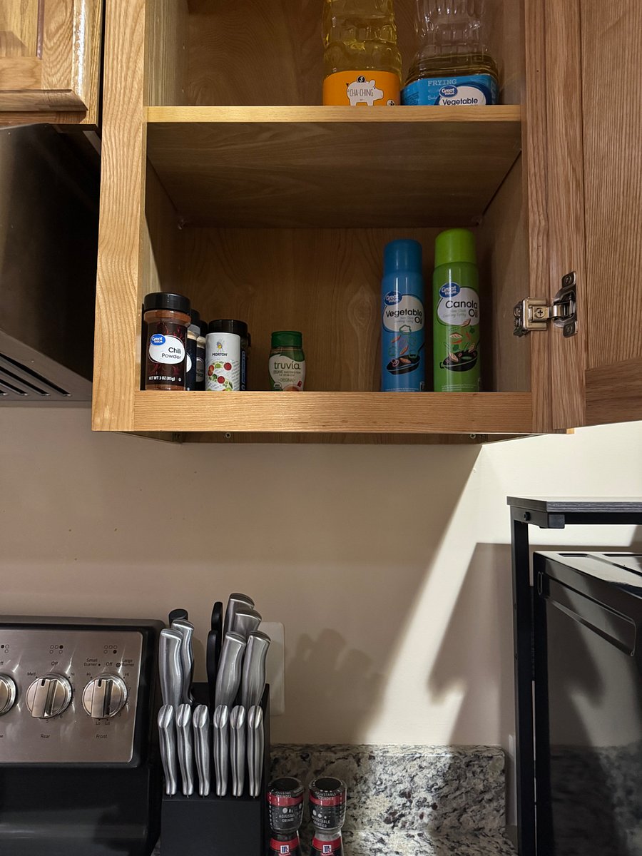 Kitchen Essentials (view 8):Starter spices and cooking oils/sprays, etc.