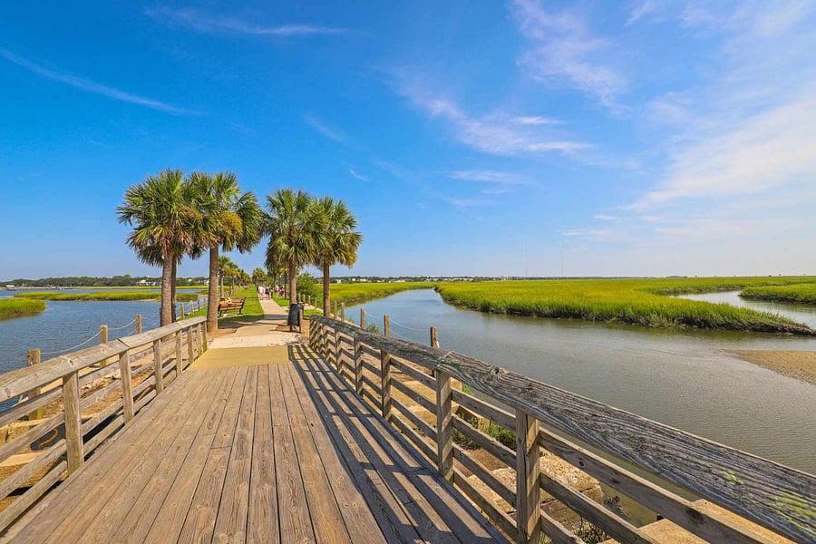 Take a walk on the nearby Pitt Street Bridge. A perfect place to watch the sun set over the Charleston Harbor