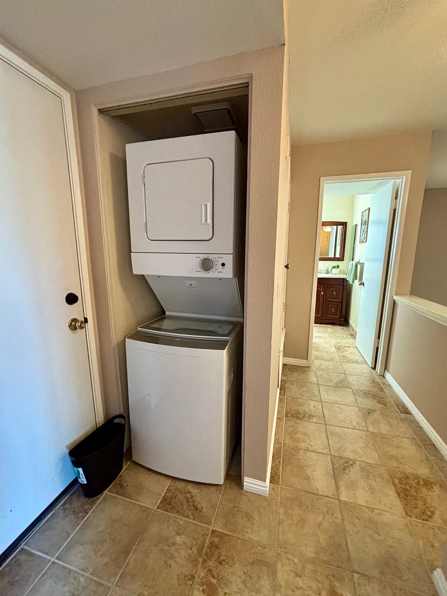 Washer & Dryer on second floor