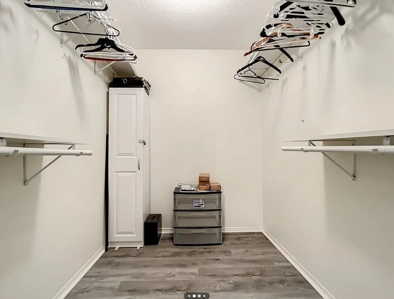 Master walk in closet