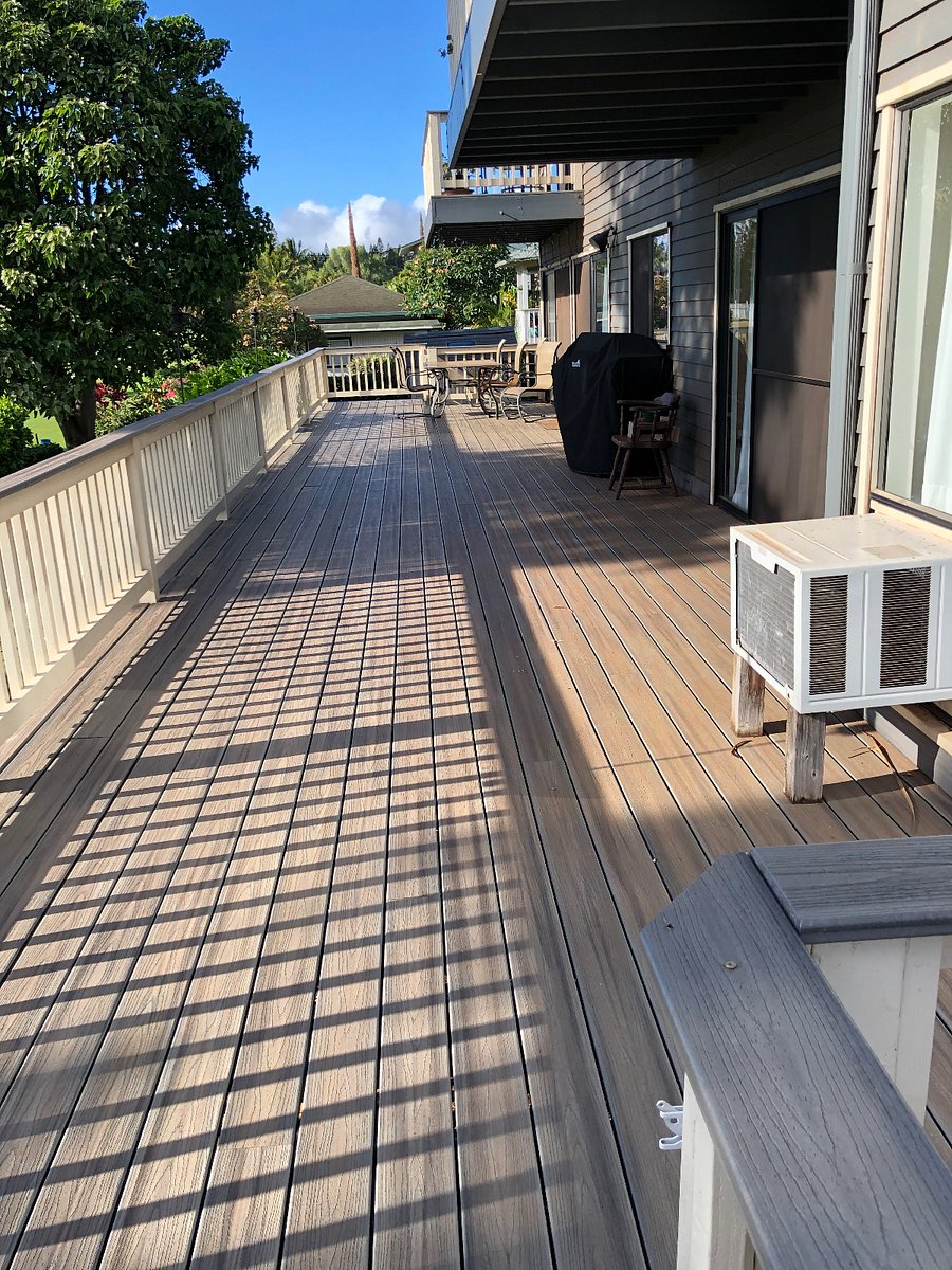 Shared back deck and BBQ
