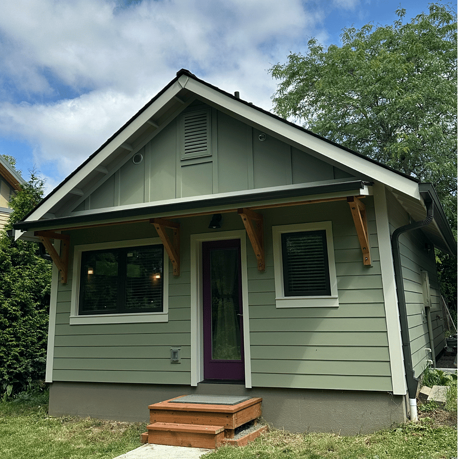 rear of house