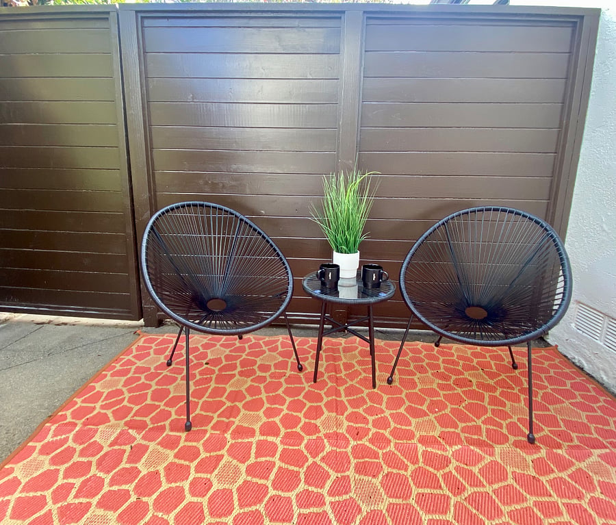 Private patio to enjoy the weather