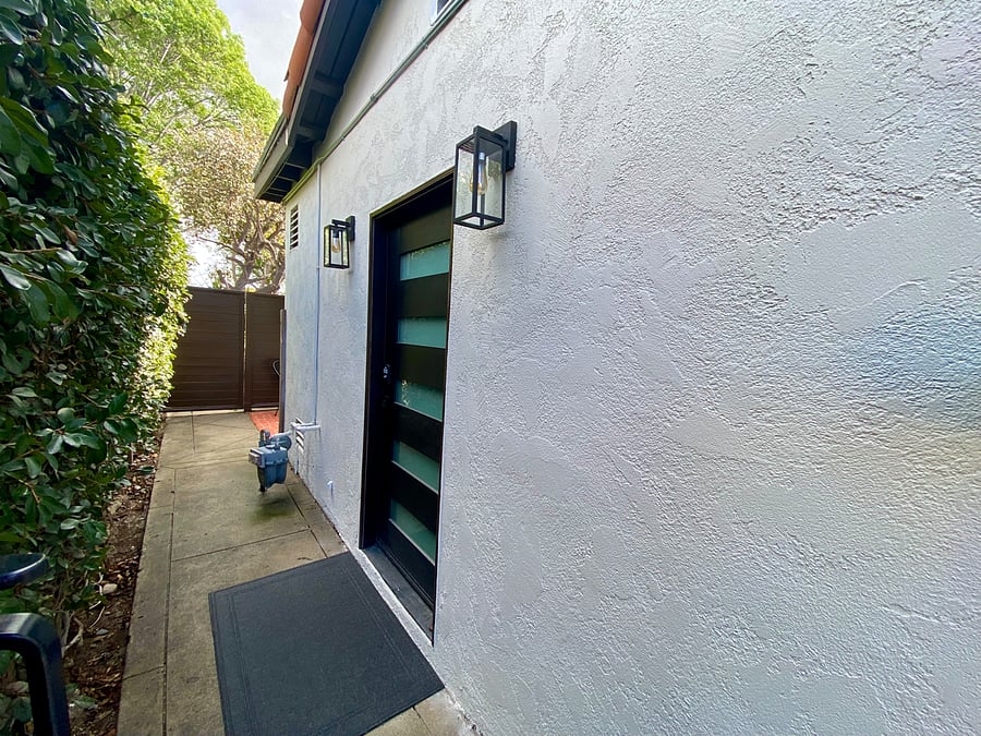 Entry behind gate for extra privacy