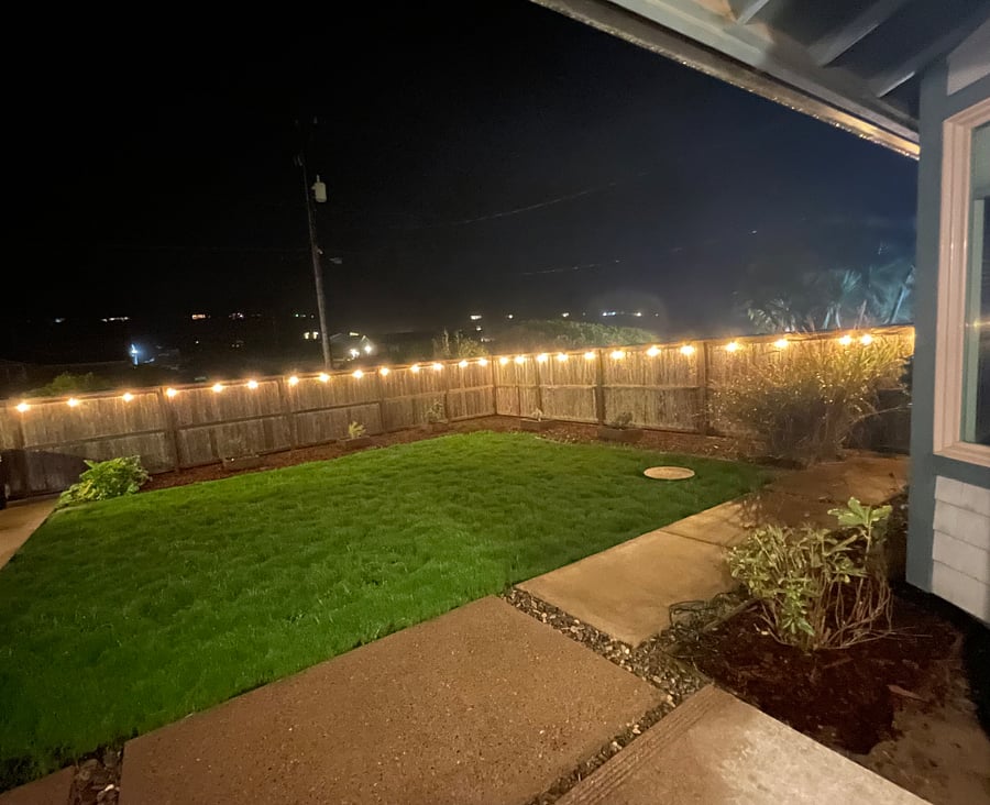 Fully fenced front court yard; safe and secure if traveling with fido.
