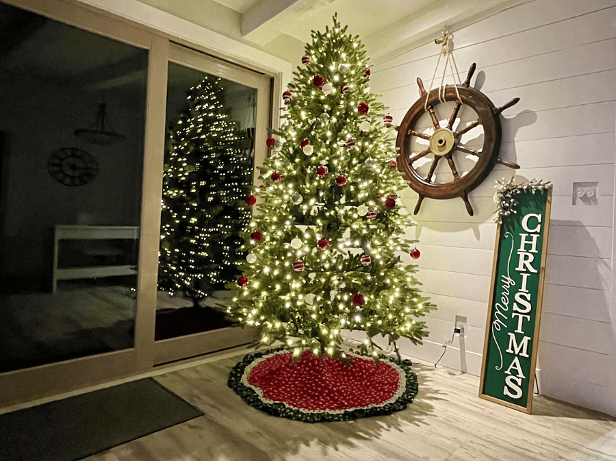 Celebrate the holidays by the ocean.