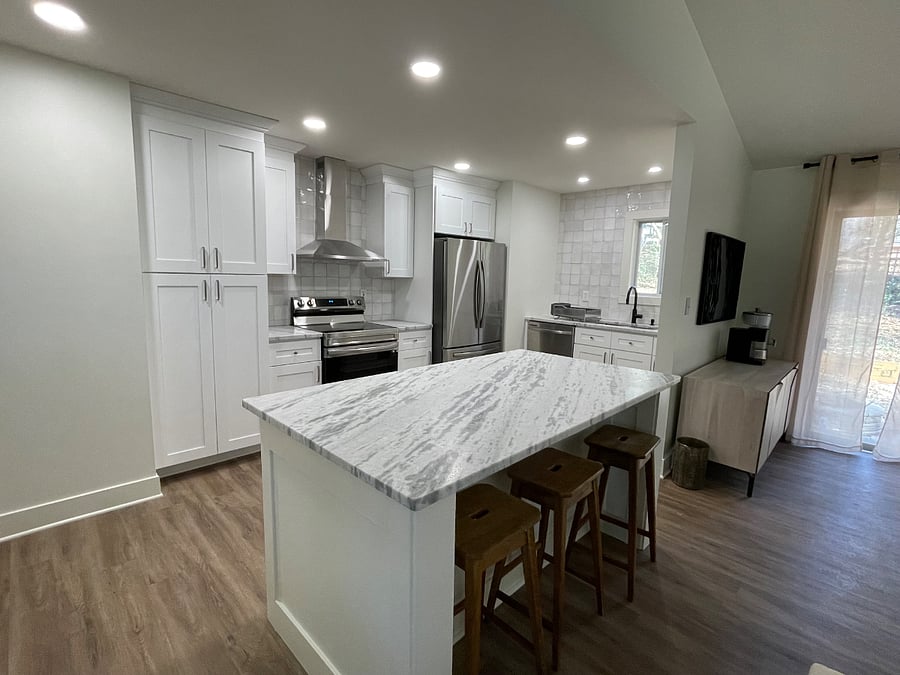 Newly renovated kitchen. 