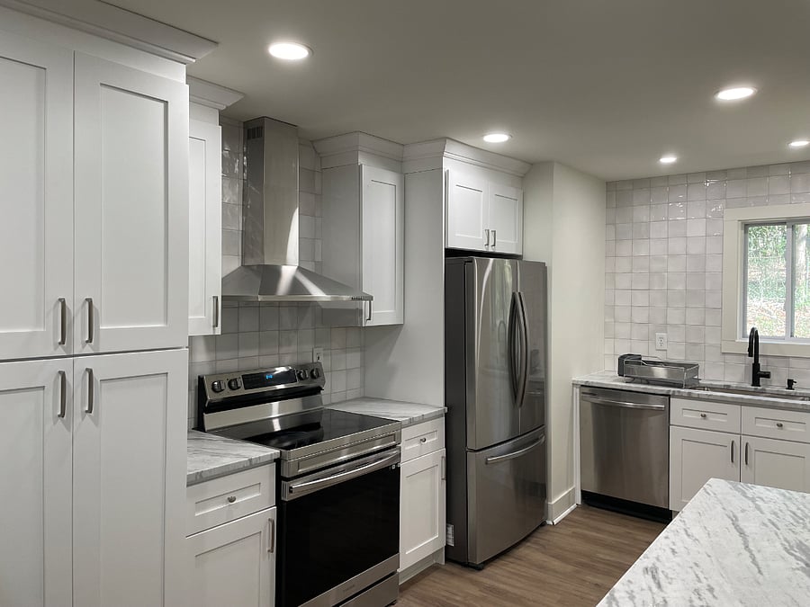Newly renovated kitchen. 