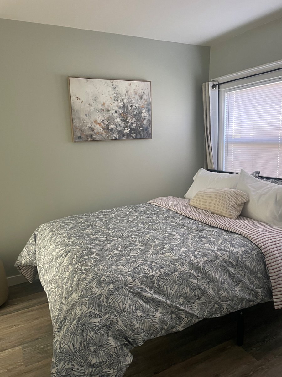 Comfortable queen size bed