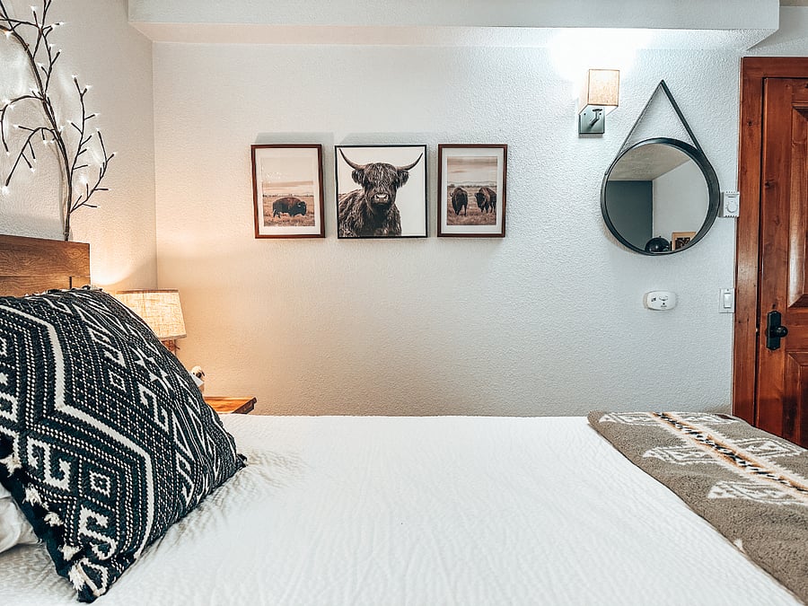 Enjoy a floor all to yourself in the "southwestern" room.