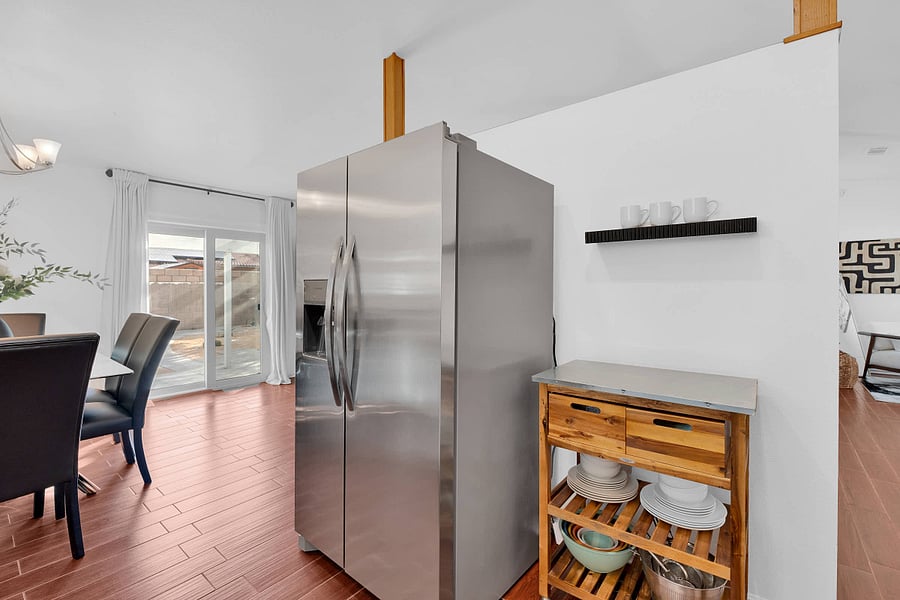 Fully stocked kitchen