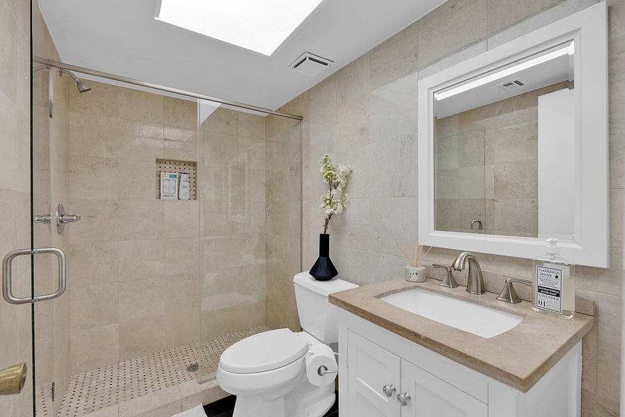 Bathroom 2 with standing shower