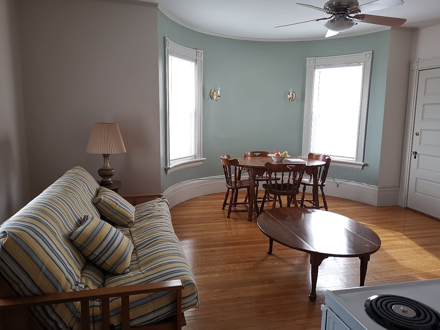 Living room with futon and dinning table