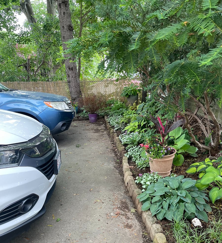 Off street parking behind condo