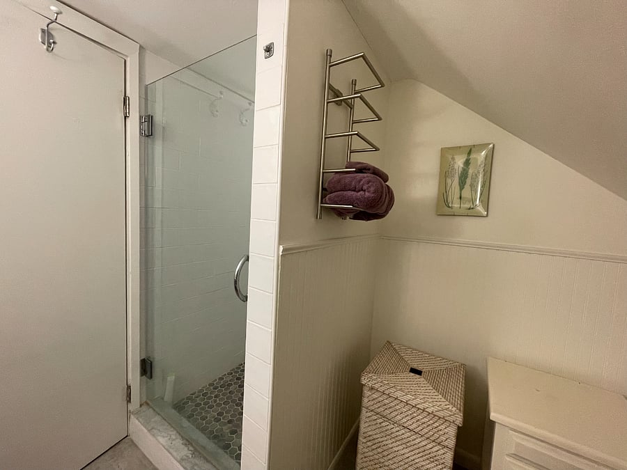 Tiled shower