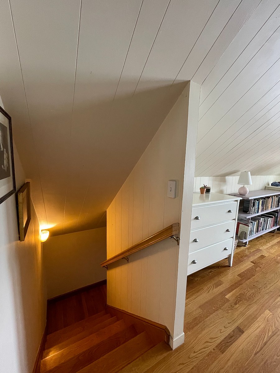 Stairs from private sitting room to bedroom