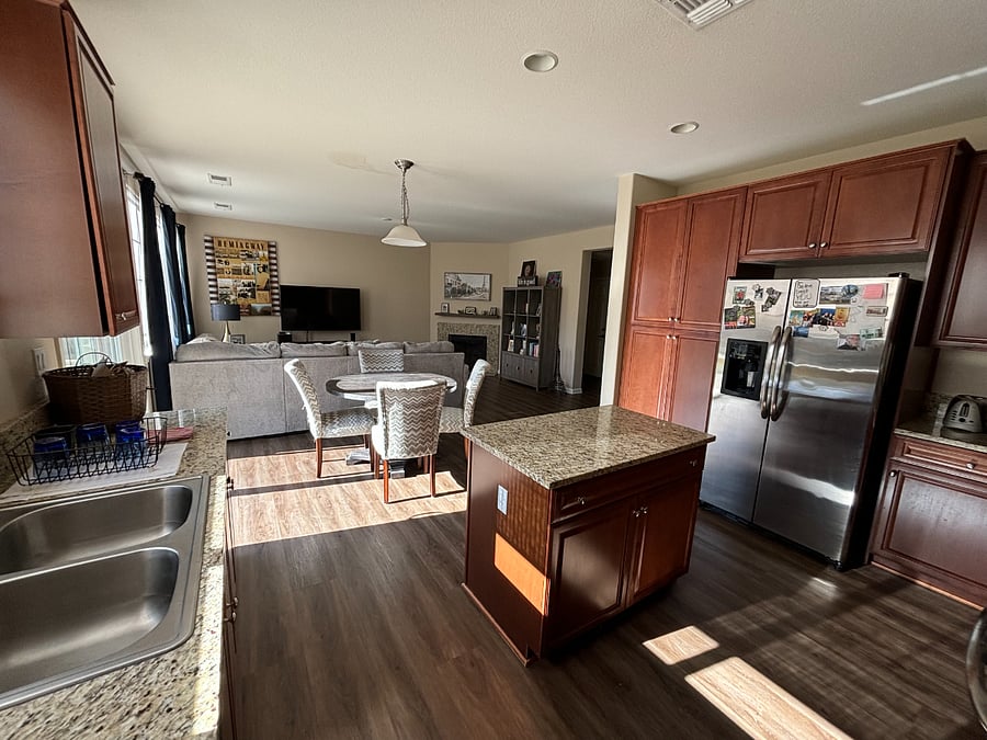 Living room from the kitchen