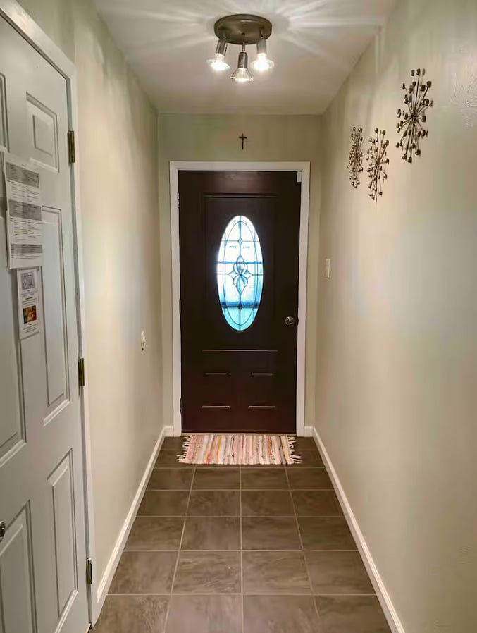 A warm welcome starts at the entryway.