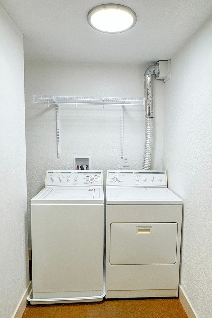 Private In unit Laundry in. the Large Master Closet