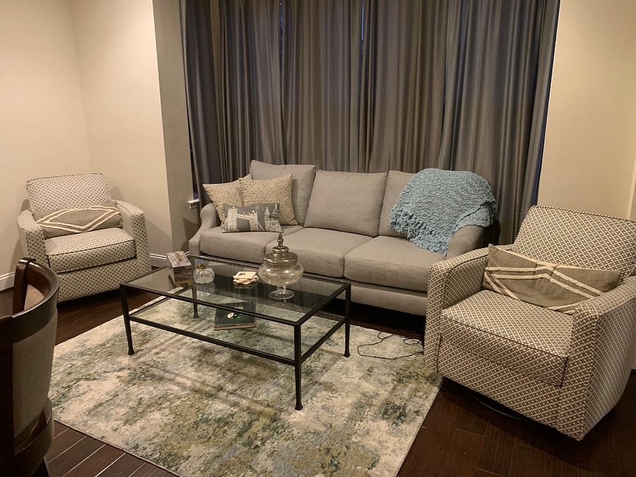 Second floor living room.