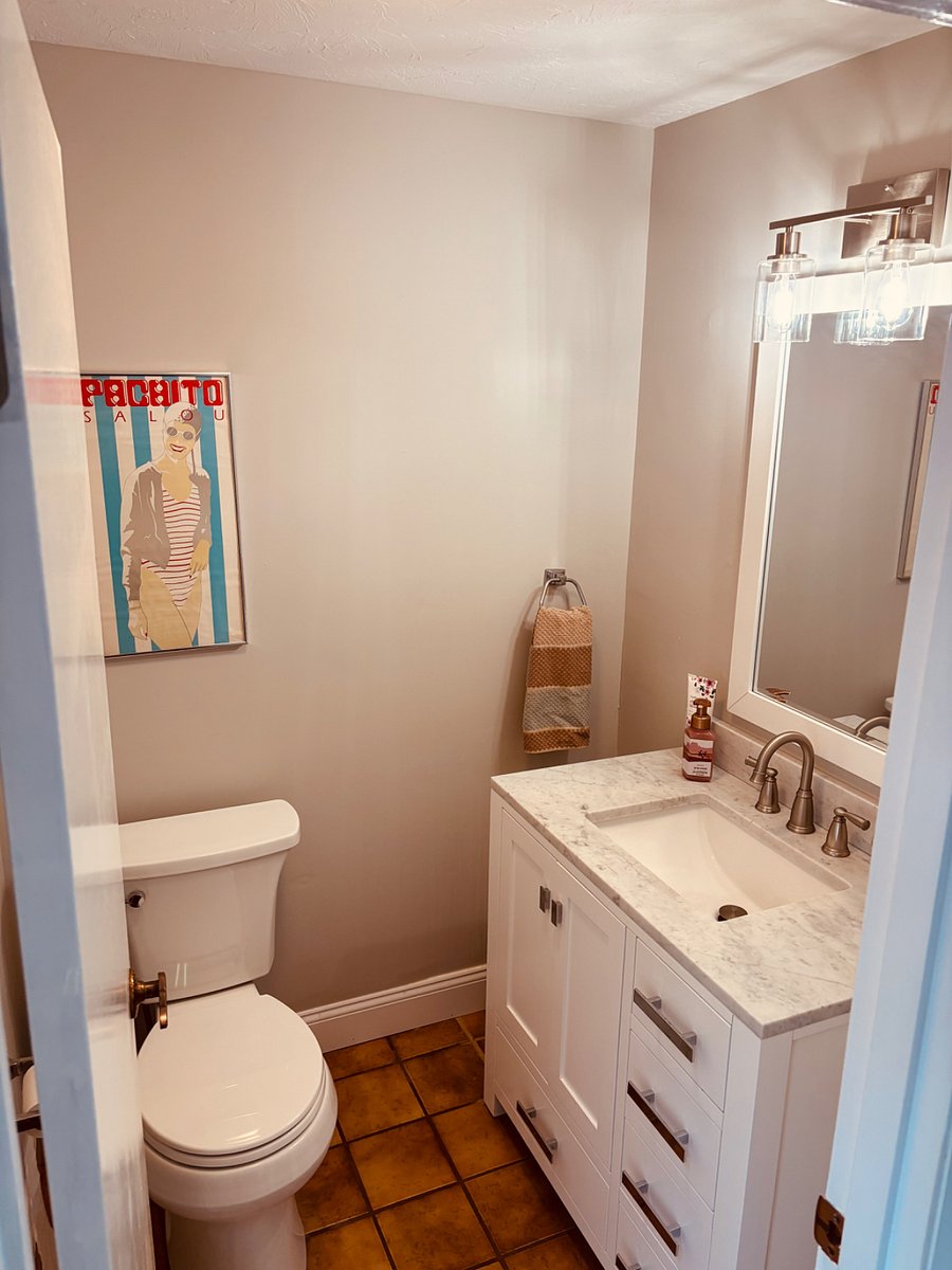 first floor half bath