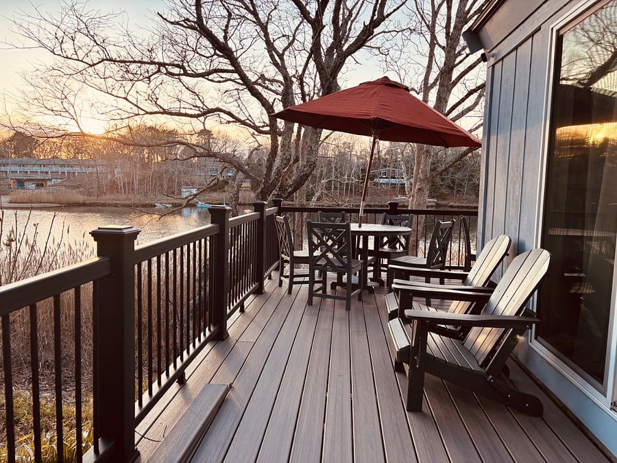 great spot for viewing the sunset or an after-dinner drink
